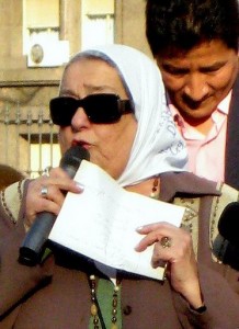 Hebe de Bonafini am Plaza de Mayo, Buenos Aires 2009